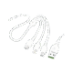 Câble de Chargement 3 en 1 CK K309 – USB vers Micro, Type-C et Lightning