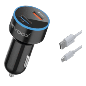 REVOOX Car Charger USB 18W + Cable Type-C RCC-UC02