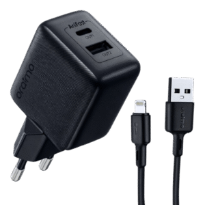 oraimo Cannon 18D Kit de chargeur mural 18 W CABLE USB TO LIGHTNING