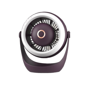 Mini ventilateur de bureau portable rechargeable 1000mah avec veilleuse LED Boîte de rangement pour ventilateur électrique mural à 3 vitesses
