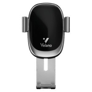 Support de téléphone pour voiture Velano VR-04 – Fixation sur grille d’aération, rotation 360°, silicone antidérapant